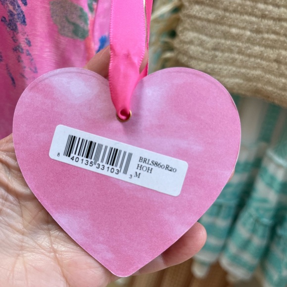 LoveShackFancy NWT BeachRiot 🏝️ Summer Floral Top, Pink, Medium 💓 - Picture 3 of 8